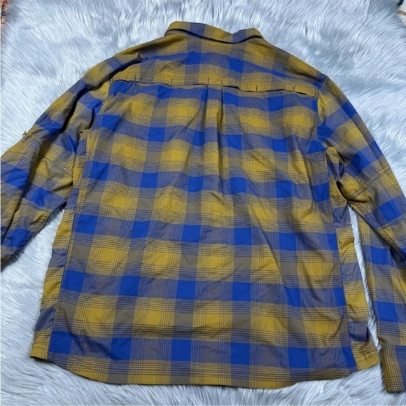 NWOT REI Co-Op Sahara Shirt Button Up Plaid Vented Roll Up Sleeve - Picture 2 of 3